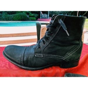 Men’s Black Leather Boots
